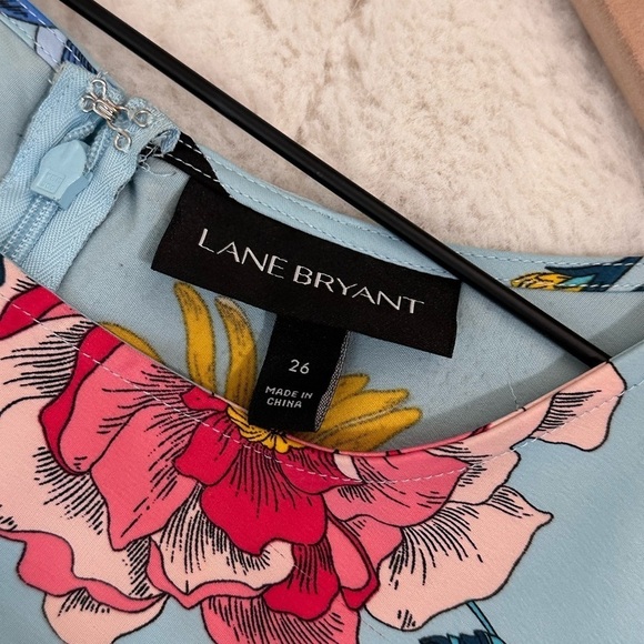 Lane Bryant X Fast Roma vintage flora midi dress size 26 - Picture 11 of 16